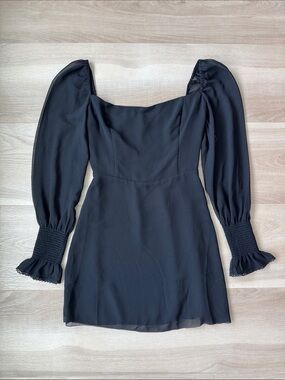 Aritzia Wilfred - Emmylou Squareneck Chiffon Mini Dress